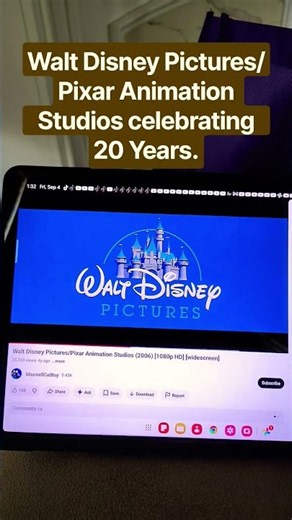 Walt Disney Pictures Pixar Animation Studios celebrating 20 Years. #disney #pixarcars #disneyplus