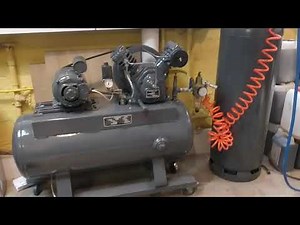 1960's restored Ingersoll Rand 2 stage air compressor.