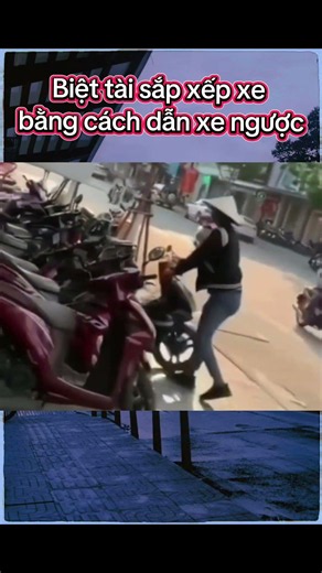 The incredible skill of reverse-parking Honda motorcycles in a flash