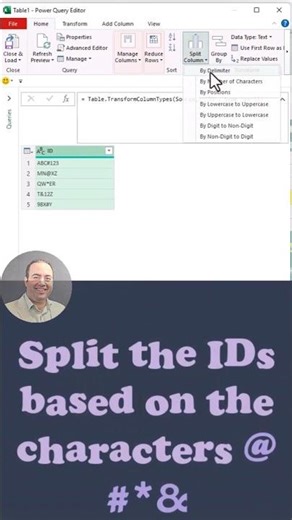 Split IDs by multi characters (@, #, *, &)
