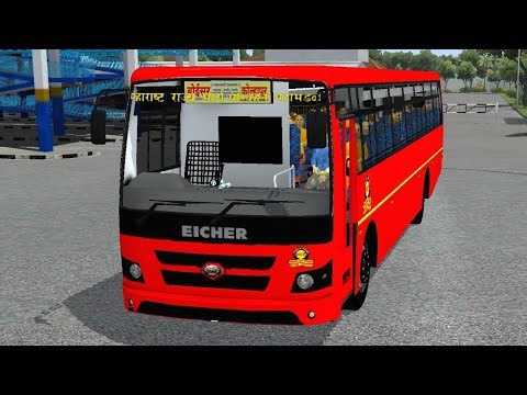 How To Download Msrtc Bs6 Bus Mod In Bus Simulator Indonesia| New Msrtc Eicher BS6 Bus Mod Bussid