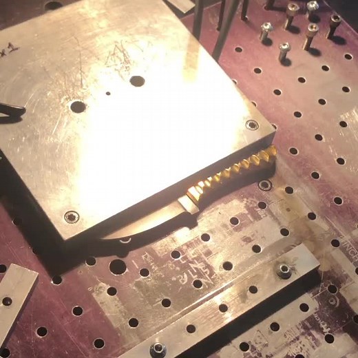 How we do laser engraving on knife blades. #knife #knives #manufacturing #satisfying #machineshop #custom #engraving