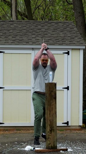 What Happens When a Longsword Hits a Shaving Cream Can?