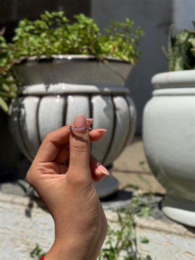 Sterling Silver Infinity Ring | Wedding Ring, Engagement Ring, Gift for Her - Etsy