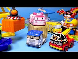Poli Car toys - Robocar Poli Truck & Harbor playset - ToyPudding 로보카폴리