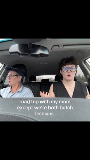 makes getting stuck in traffic so much better #fyp #wlw #butch #twomoms #momsoftiktok