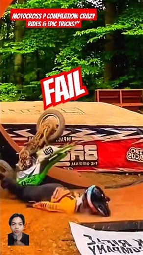 Motocross P Compilation: Crazy Rides & Epic Tricks!" #reaction #compilation #fail