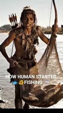 How Humans Caught Their First Fish 🔥| #historyshorts #chronosafar #fishing #ancienthistory