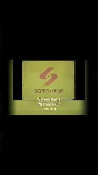 The story of how the 1965 Screen Gems logo scared me as a child #ScreenGems #ScaryLogos #Shorts