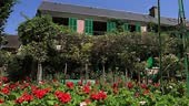 Flowers in front of the house at the Claude Monet Foundation...