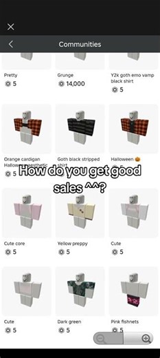 How to get good Roblox clothing sales #roblox #robloxdressup #robloxavatar #robloxavatar #robloxshor