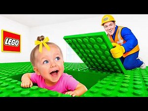 Kids Built a Giant LEGO House Challenge!