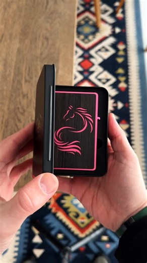 PROSAWOOD® on Instagram: "✨ New Year of the Horse design is now ready. Horse 2026 – a symbol of freedom, movement and inner strength. This card holder carries the natural energy and dignity of the horse, reminding us that true strength is born from balance, courage, and moving forward at your own pace. Horse 2026 is a companion for those who refuse to stand still, choosing their own path and keeping their direction clear. 😉 A discount code for the first 10. Code: HORSE ↟ Exclusive Estonian desi