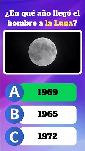 ¿En qué año llegó el hombre a la Luna?