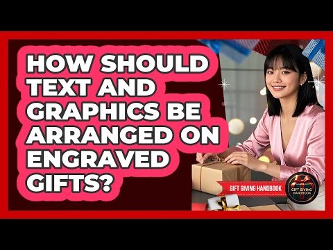 How Should Text And Graphics Be Arranged On Engraved Gifts? - Gift Giving Handbook