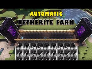 Automatic Netherite Farm Tutorial In Minecraft! (JAVA and BEDROCK 1.21+)