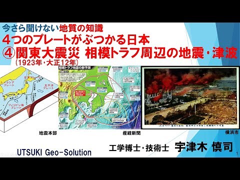 今さら聞けない地質の知識⑨ ４つのプレートがぶつかる日本 ④関東大震災 相模トラフ周辺の地震･津波