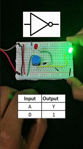 NOT Gate Using Breadboard ✨ | IoT Tutorials for Beginners | CodeWith_IoT_Amar