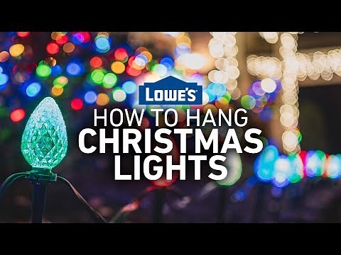 How to Hang Christmas Lights Outside Without Nails