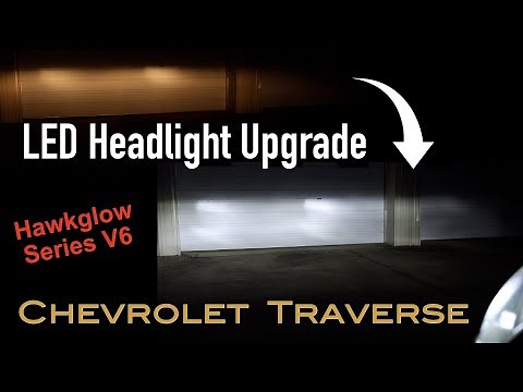 Low Beam Headlight Bulb Replacement | Chevrolet Traverse | Hawkglow series V6 LED