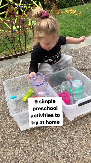 9 simple and fun preschool activities to try at home with your little one! #preschoolactivities #preschoolathome #simpleactivities
