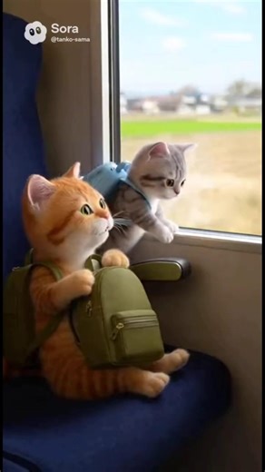 兄弟子猫、動物園へ行くSibling kittens go to the zoo