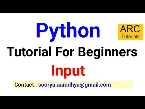 Python Input Method Tutorial (Part 9) | Python Tutorial For Beginners