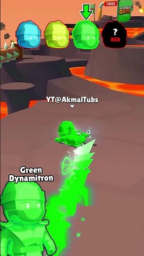 BLUE VS GOLD VS GREEN VS RED DYNAMITRON 🥷 Which is the BEST❓ Stumble Guys