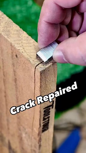 11K views · 13 reactions | Repair a Split Board Using Staples #Toolstour | Macsin Alexia | Facebook