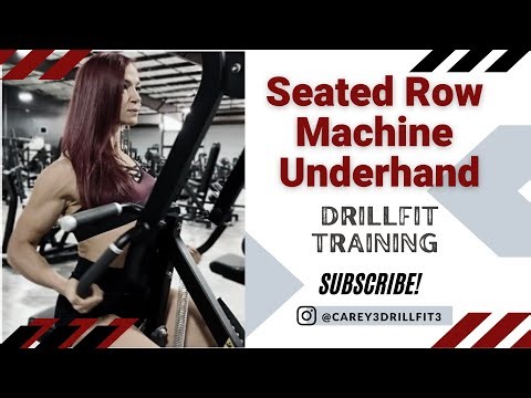 Hammer Strength Select Row Machine Underhand, Seated Back Machine Row, DrillFit, Best Back Exercises