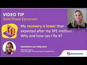 How to Fix Low Recovery in Solid Phase Extraction | SPE Tip