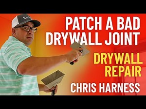 How to Patch a Bad Drywall Joint | Drywall Repair Tips with Chris Harness