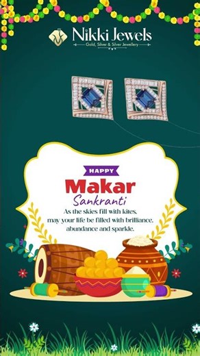 🌾✨ Happy Makara Sankranthi from Nikki Jewels! ✨🌾
