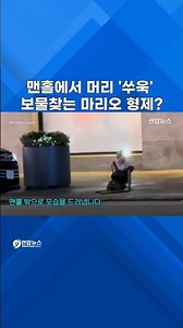 뉴욕시 맨홀에서 머리 '쑤욱'…보물찾는 '마리오 형제'? #shorts