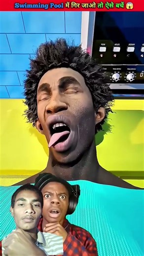 if you ever fall into a swimming pool do not panic 😲