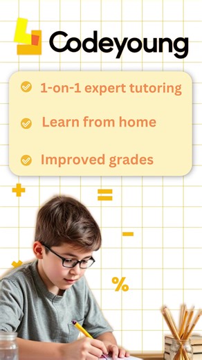 ❌ “I’m just not good at math!” ❌ Does your child say this often? The problem isn’t their ability—it’s how they’re taught!  One-size-fits-all classrooms don’t work for everyone.  Codeyoung’s 1:1 math classes are tailored to your child’s unique learning style.  Concepts finally start to make sense, boosting confidence & grades!  Help your child go from "I can’t" to "I love math!"  ✨ Try a free session today! ✨ | Codeyoung | Facebook