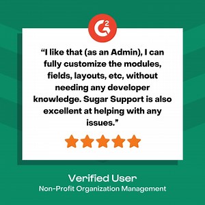 ⚒️ With Sugar Sell, administrators can also easily tailor modules, fields, and layouts to fit your business needs, all without developer knowledge. Learn how our customers maximize their CRM customization and support experience. | SugarCRM