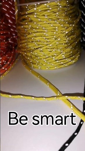 How to be visible in the dark. Reflective paracord.