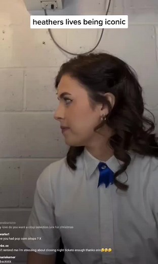 Erin Caldwell TikTok Moments in Heather's Musical Live IG