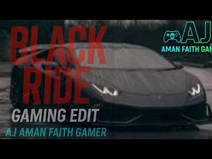 🔥 Black Ride, Dhanda Nyoliwala – Cinematic Gaming Edit 2025 | AJ Aman Faith Gamer
