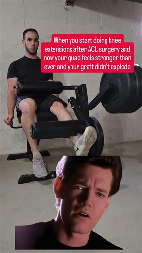 Knee Extensions Make Your ACL Graft Explode?
