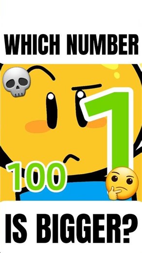 which number is bigger? 🤔💀 #roblox #shorts #video