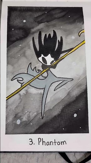 Drawing Phantom from Hollow Knight Silksong (#shorts)