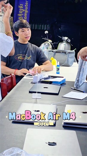 MacBook Air M4 2025 លក់ចេញហើយ រង់ចាំស្តុកក្រោយបងៗ 😘🫶 -------------------------- 🔍អតិថិជនអាចរកទិញបាននៅអេឡិចត្រូកុំព្យូទ័រ 📞លេខទូរស័ព្ទ: 0967644452/ 0883923444 💬Telegram: https://t.me/ELECTRO_COMPUTER 🛒អាស័យដ្ឋាន: (ខាងក្រោយ Pizza Companyកម្ពុជាក្រោមចម្ងាយ300ម៉ែត្រ) ផ្ទះលេខ25B ផ្លូវលេខ261 សង្កាត់ទឹកល្អក់ទីពីរ/ទួលគោក/ ភ្នំពេញ 📍ផែនទីទីតាំង: https://maps.app.goo.gl/aU2DwxziAdtsfK6M7?g_st=ic | Electro Computer