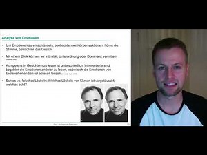 Emotionspsychologie 2 - Emotionen zeigen und erkennen