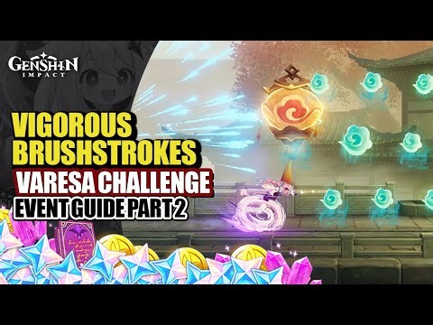 Vigorous Brushstrokes Event Guide Day 2 Varesa High Score | Lantern Rite 2026 | Genshin Impact