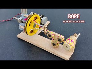 How to Make Rope Machine Using Gears || 775 Motor