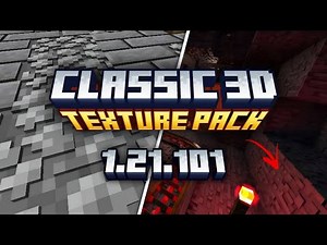 Classic 3D Texture Pack For MCPE 1.21+ | Minecraft 3D Texture Pack 🔥