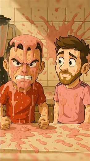 The Smoothie Challenge goes VERY wrong... 💀 #funny #animation #memes #comedy #fail #animate