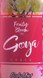 Say hello to Fruity Bloom by Goya! One spritz, and you’re instantly fresh, fruity, and unforgettable. #goya #fruitybloom #gowithgoya | Goya